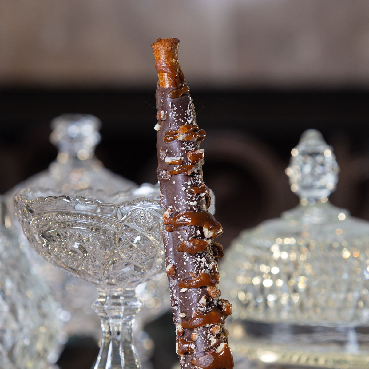 Caramel Pretzel Rods