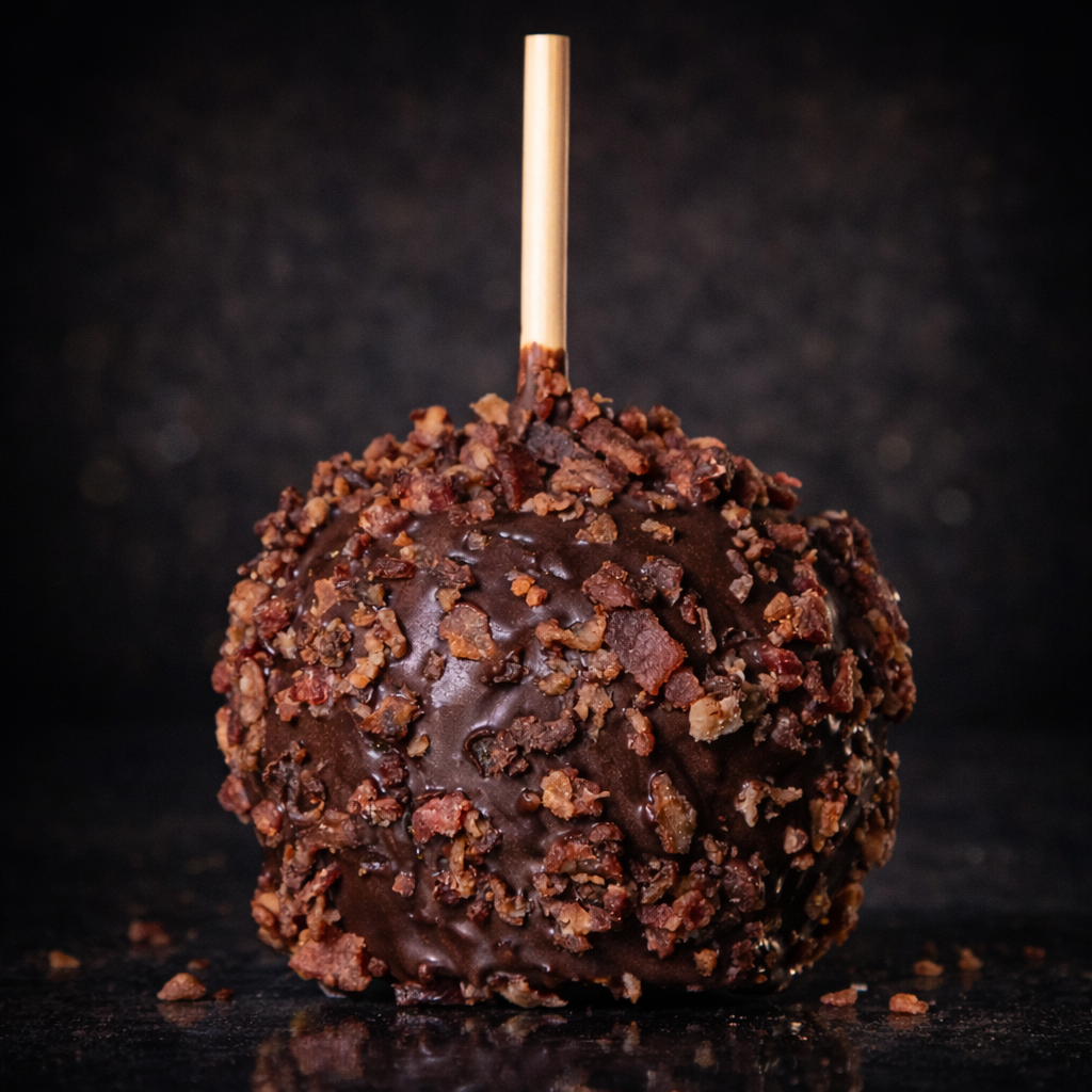 Bacon Milk Chocolate Gourmet Caramel Apple | Simply Amazing Apples