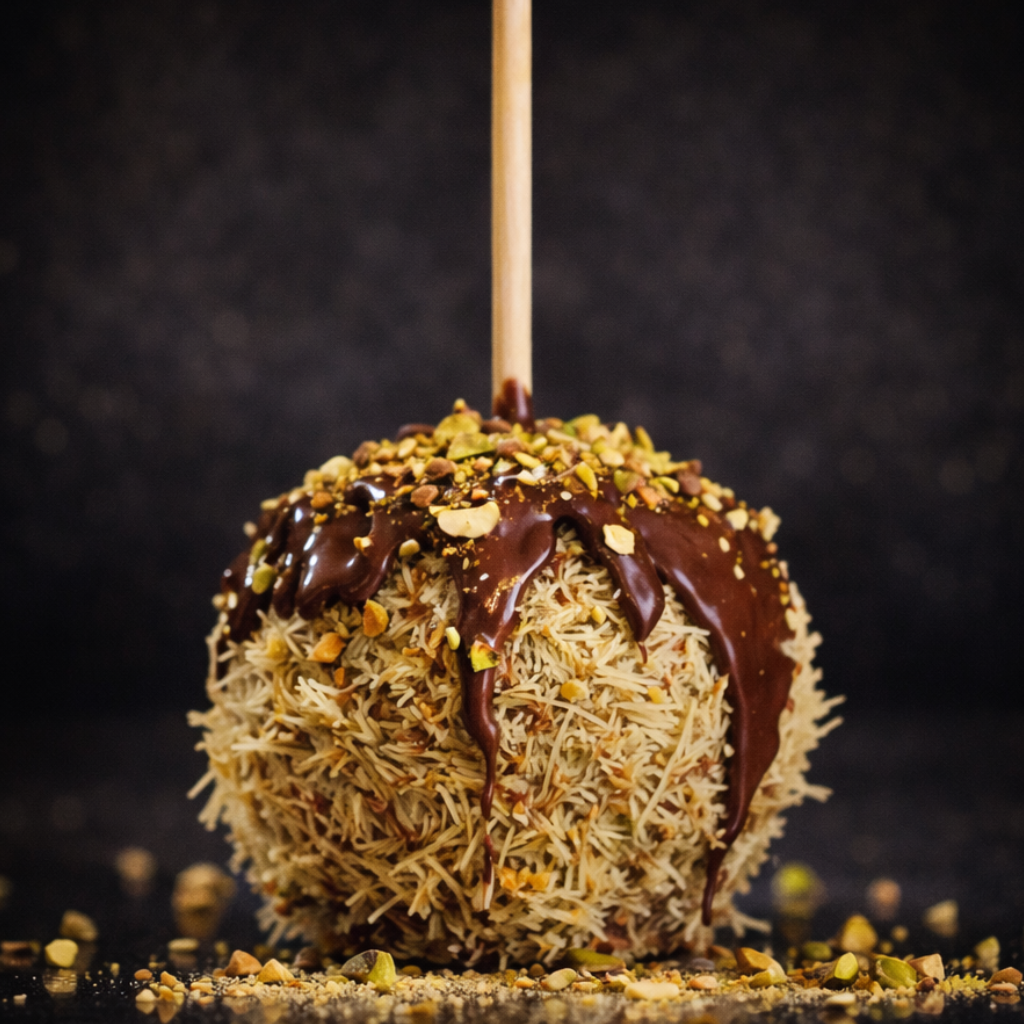 Famous Dubai Chocolate Gourmet Caramel Apple  | Simply Amazing Apples