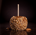     Pecan caramel apple with roasted pecan topping