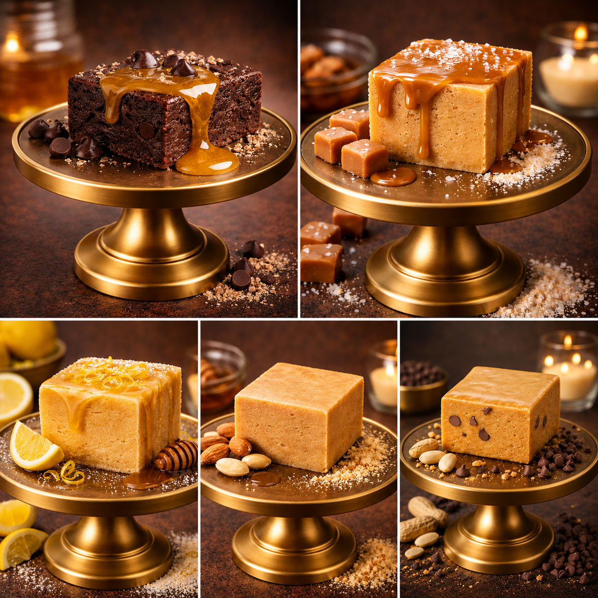 *Honey-Sweetened, High-Protein, GF Brownies & Blondies